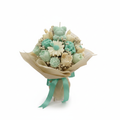 Bouquet di fiori in cera – colore Tiffany