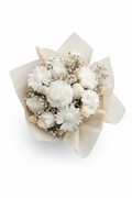 Bouquet Fiori di Cera Bianco Panna - vista dall'alto