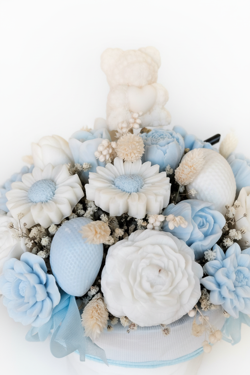 Bouquet Fiori in Cera Baby - dettaglio