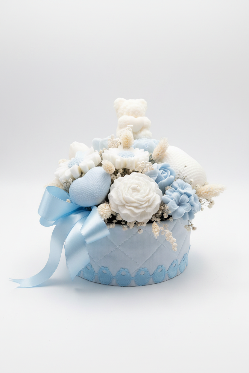 Bouquet Fiori in Cera Baby - vista completa