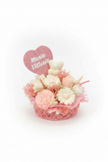 Bouquet Fiori in Cera Rosa - senza cellophane
