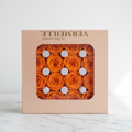 Scatola 16 Rose Stabilizzate Arancio