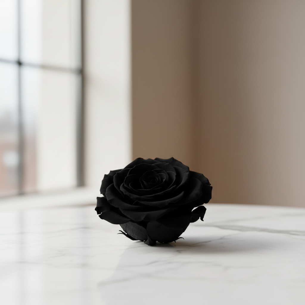 Scatola 16 Rose Stabilizzate Nere