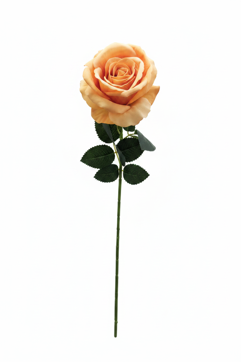 Rosa Artificiale Arancio Pesca