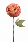 Peonia Artificiale Ruggine in Stoffa