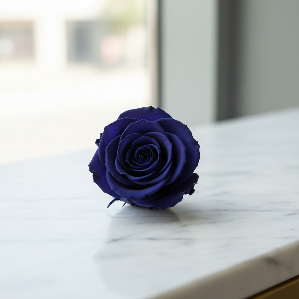 Scatola 16 Rose Stabilizzate Blu