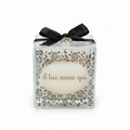 Cubo di vetro con candela personalizzabile