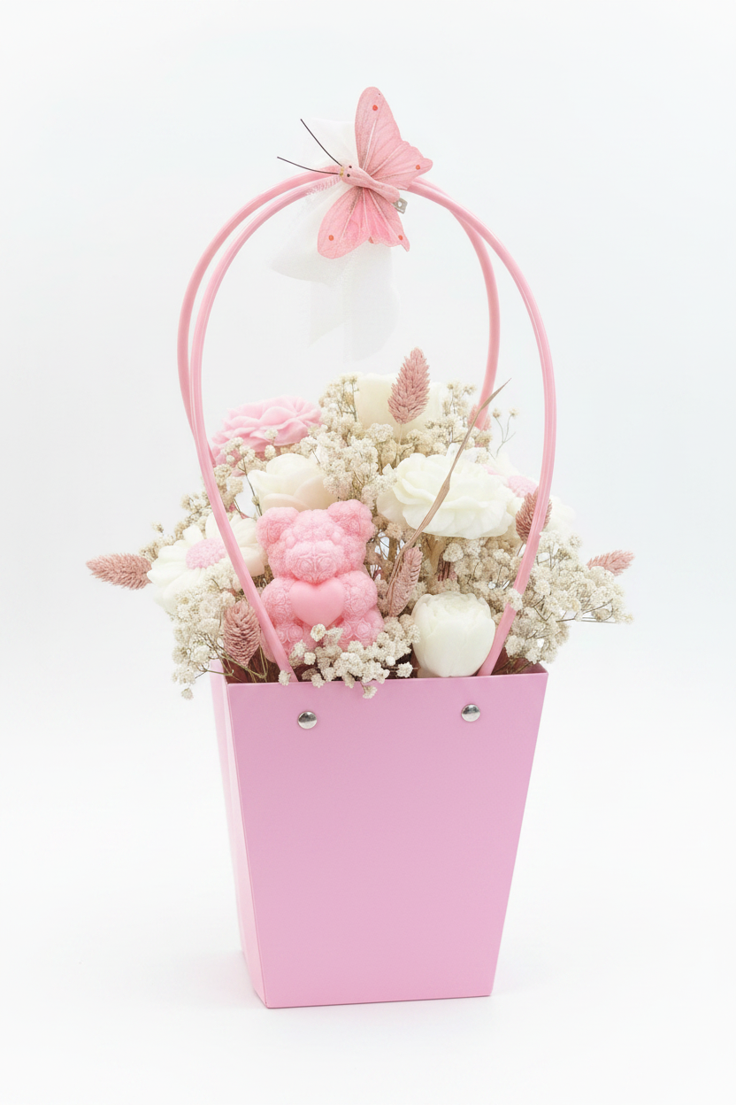 Flower Bag Rosa "Teddy Bear"