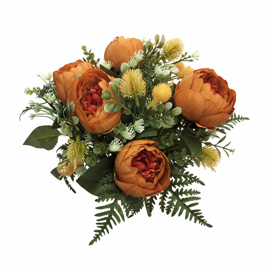 Mazzo Peonie Arancione