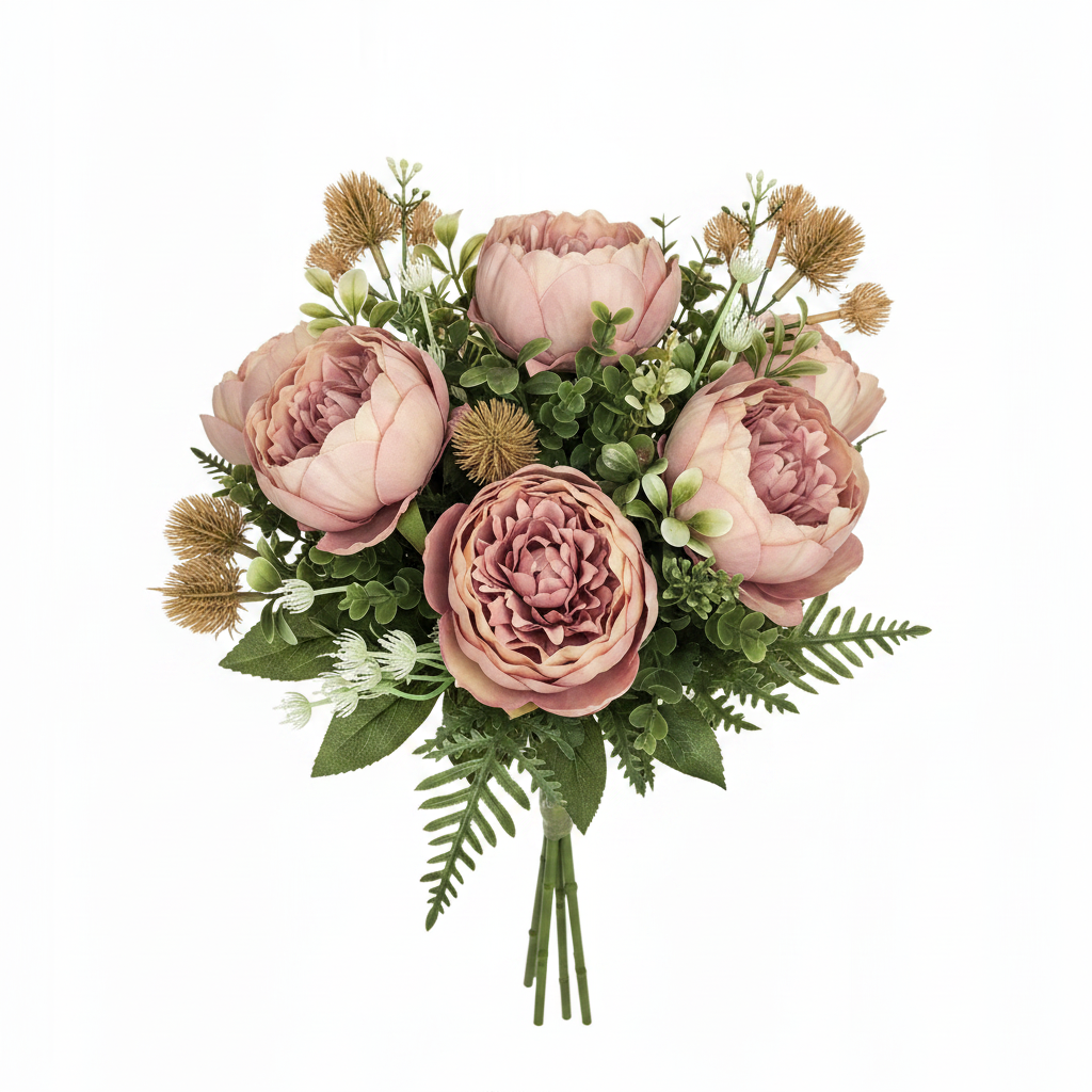 Mazzo Peonie Rosa Antico