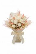 Mazzolino Fiori di Cera Bianco e Corallo - vista dall'alto