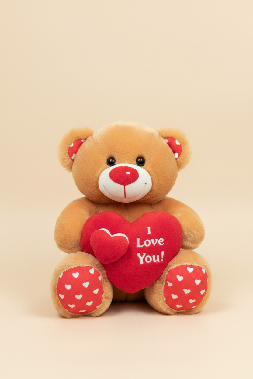 Orsetto Peluche con Cuore I Love You