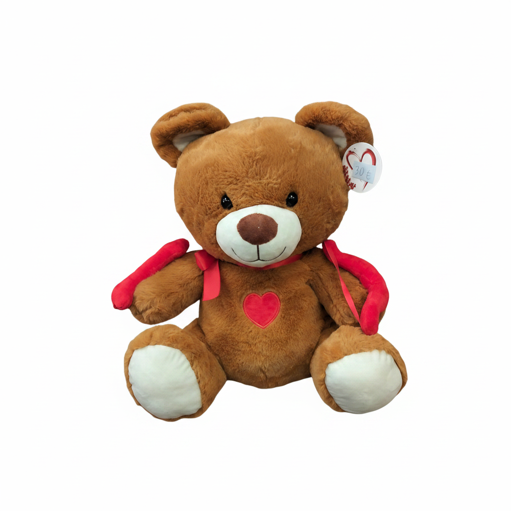 Orso Cupido - sfondo bianco